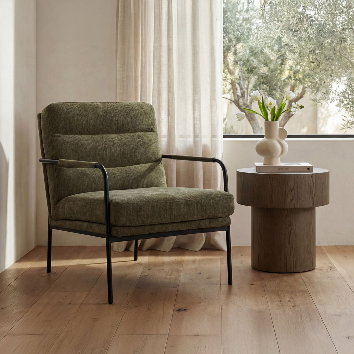 Corey - Side Table - Dark Brown