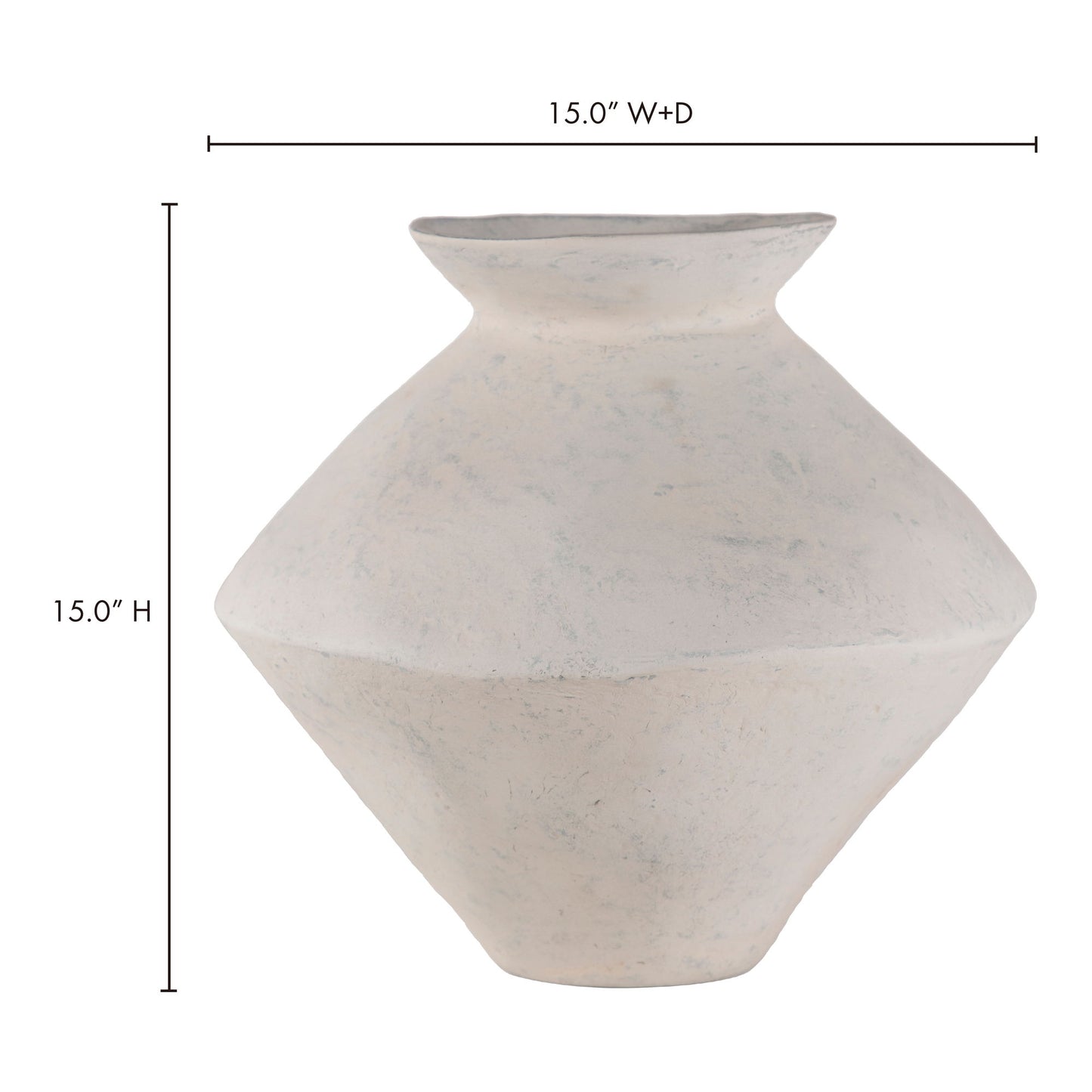 Raja - Medium Decorative Vessel - White
