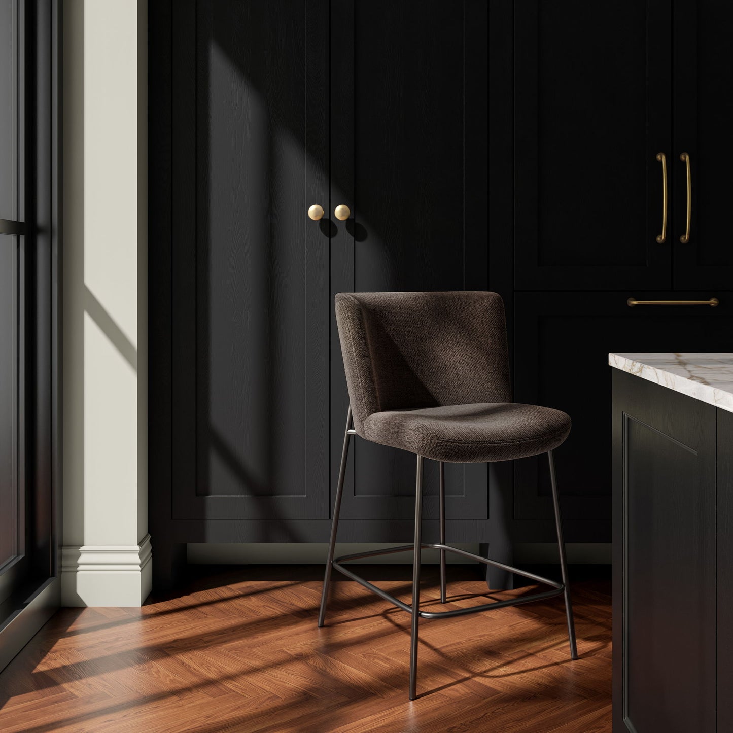 Early - Counter Stool - Dark Brown