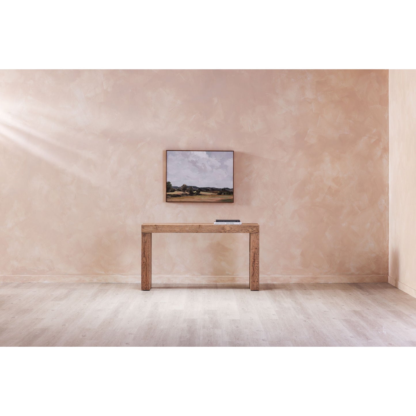 Vast Country - Framed Painting - White