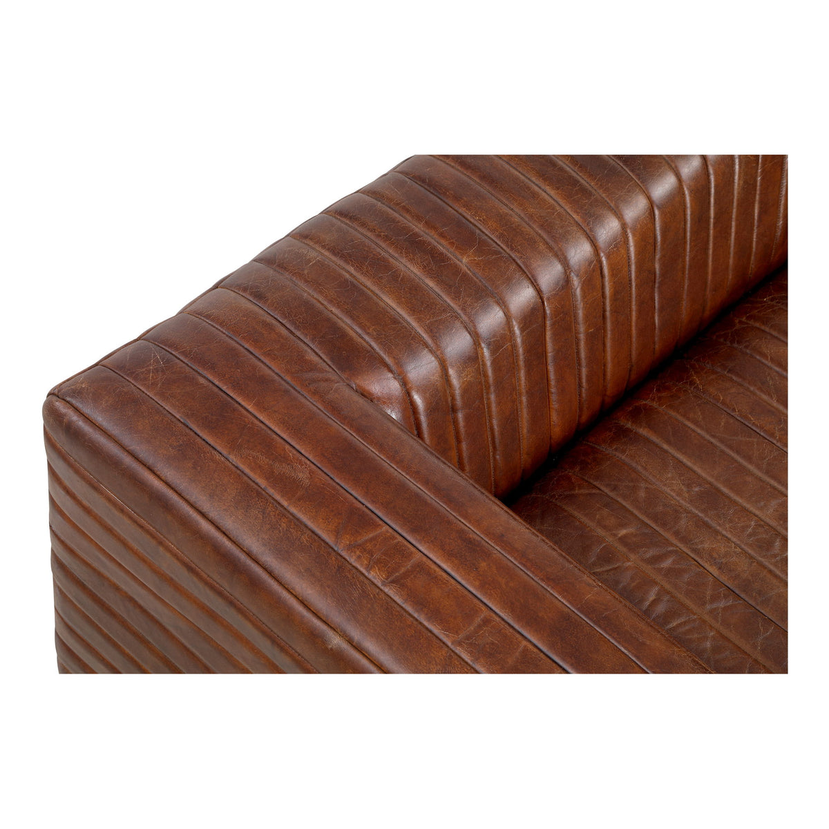 Castle - Sofa - Dark Brown Leather