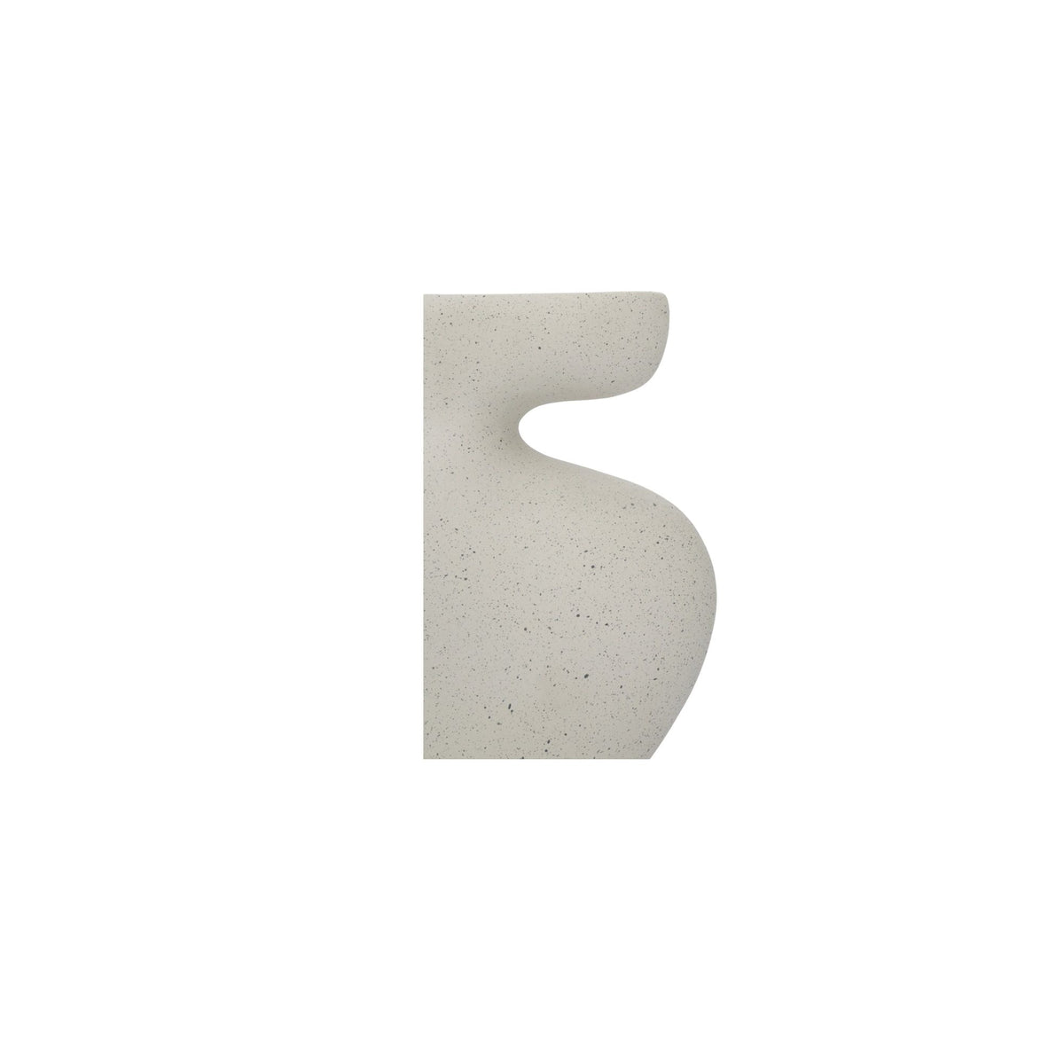 Vila - 9.5" Sculptural Vessel - Cream / White