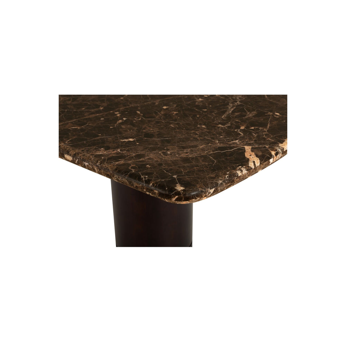 Daphne - Dining Table Large - Dark Emperador Marble / Brown