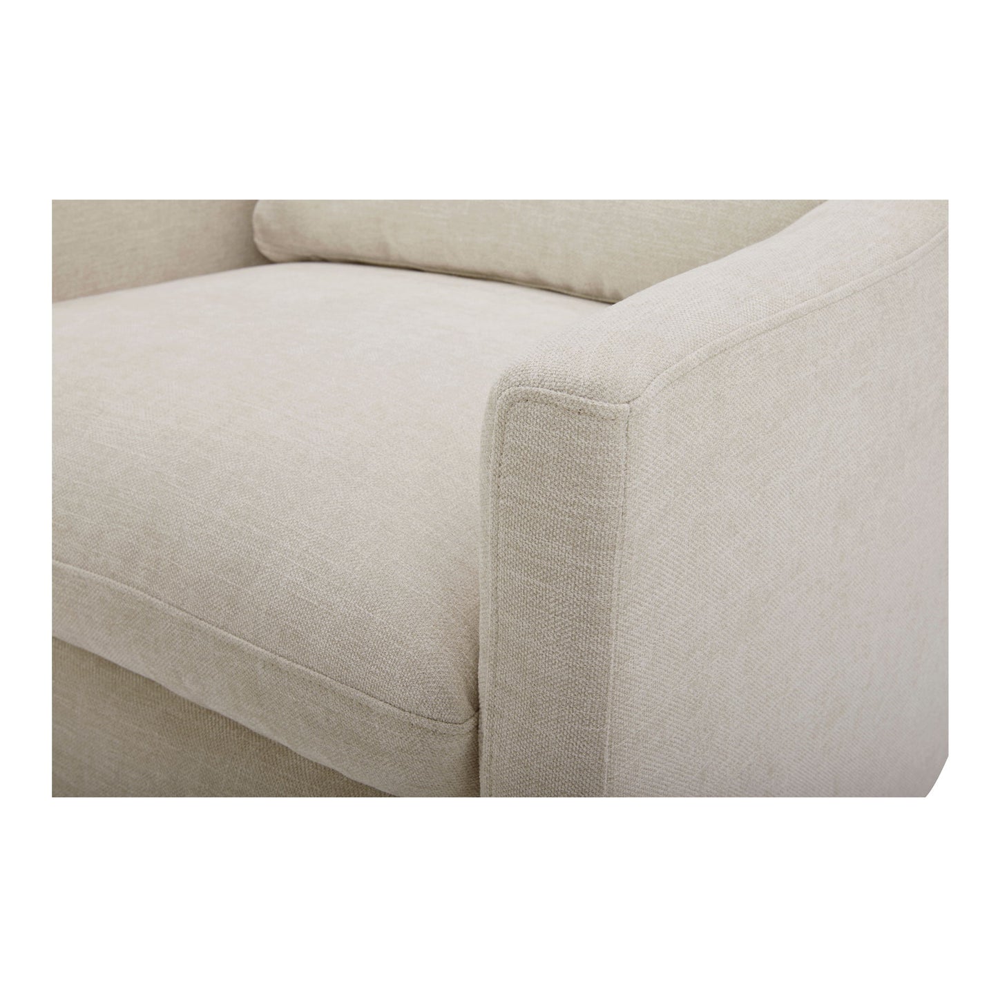 Linden - Fabric Swivel Chair - Soft Beige