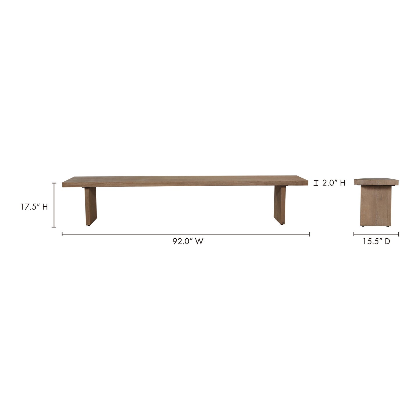 Koshi - Bench - Amber Oak