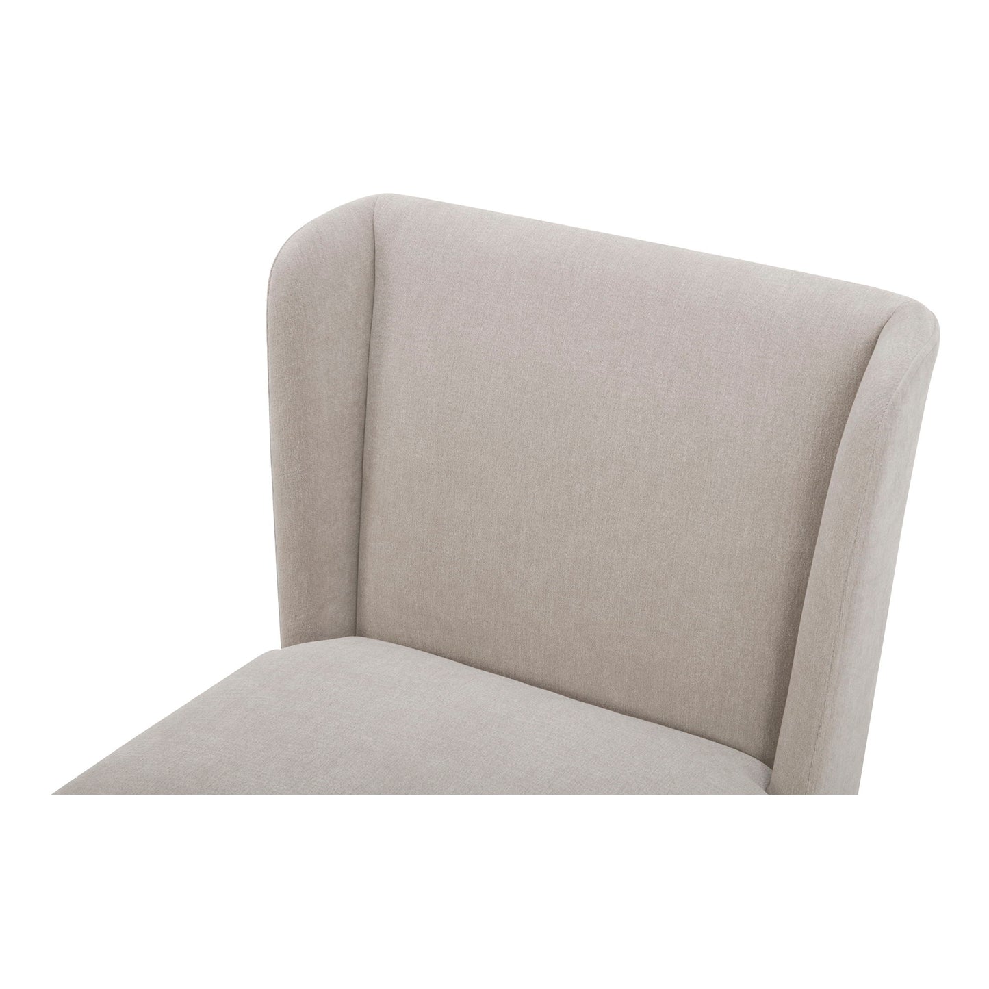 Cormac - Rolling Dining Chair - Warm Sand / Gray