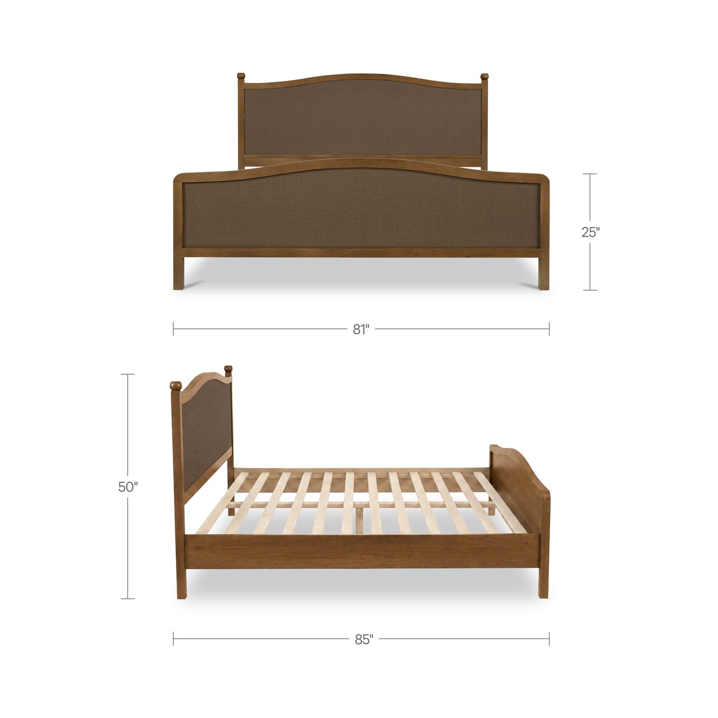 Eve - King Bed - Brown