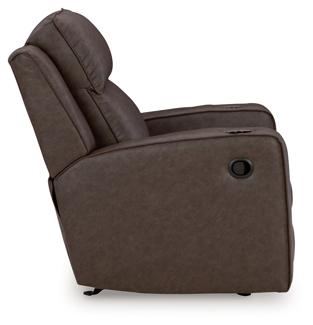 Lavenhorne - Granite - Rocker Recliner - Faux Leather