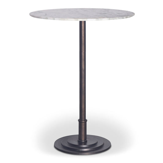 Tori - Outdoor Bar Table - White Marble