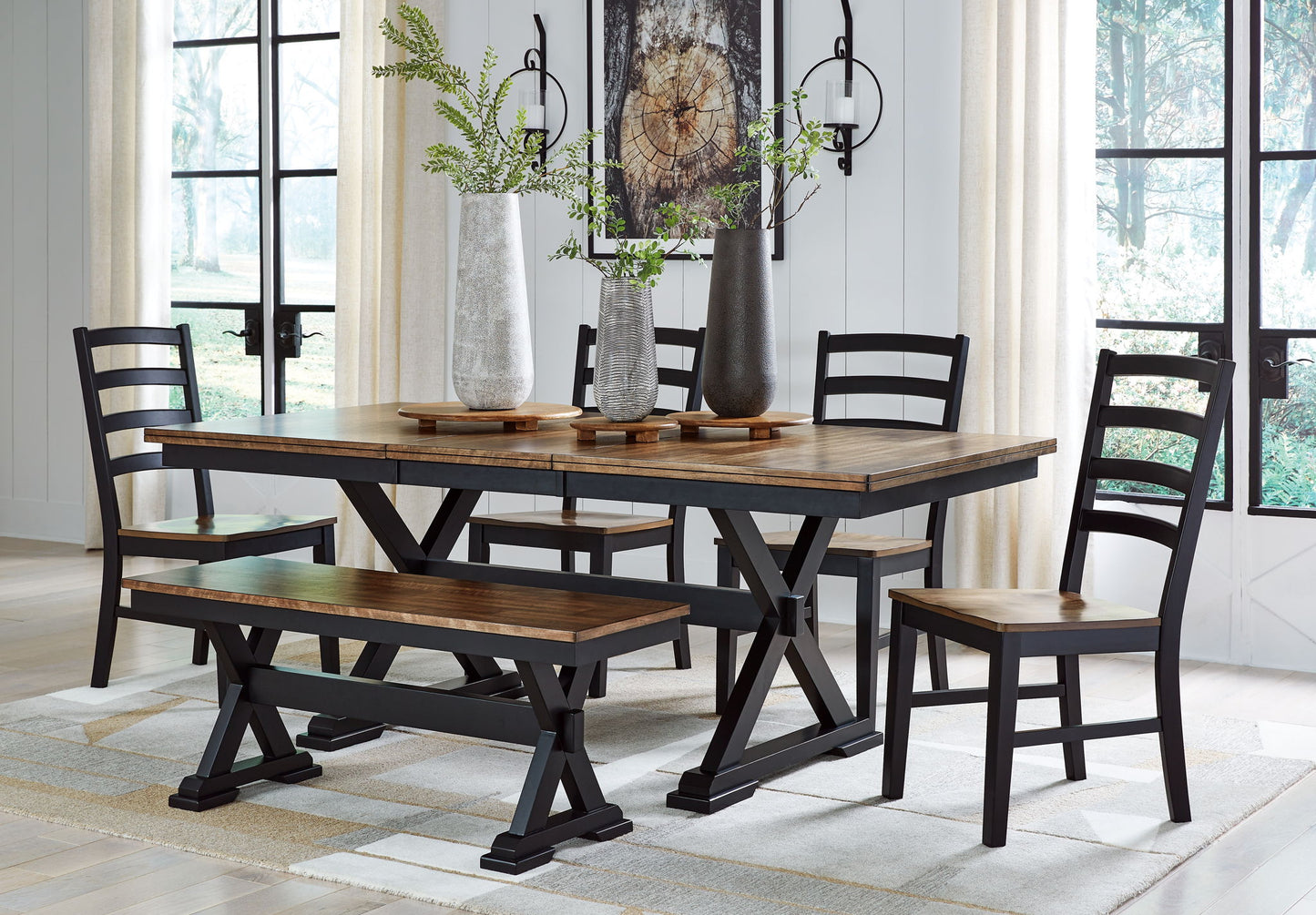 Wildenauer - Brown / Black - Dining Room Side Chair (Set of 2)