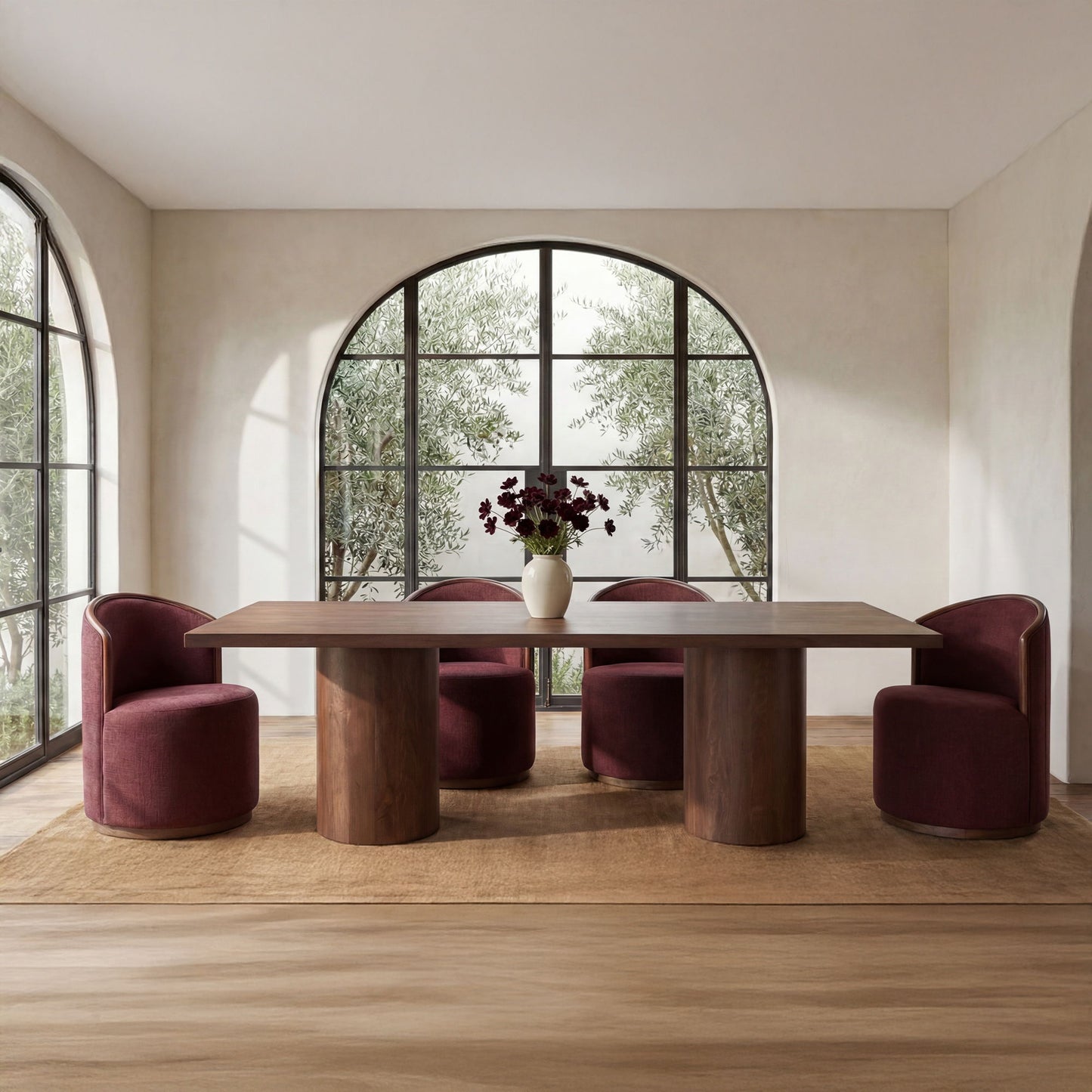 Hadley - Dining Table Small - Warm Brown