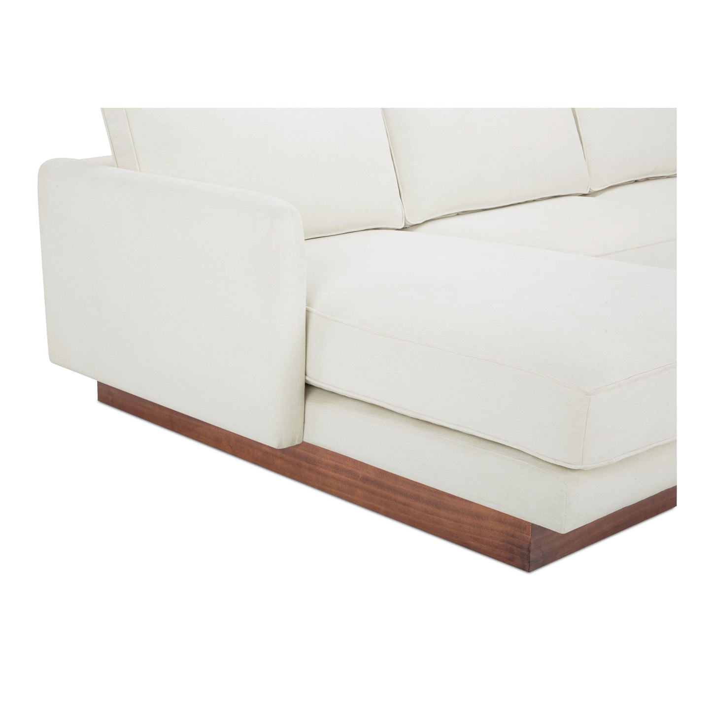 Vernon - Left Sectional - White