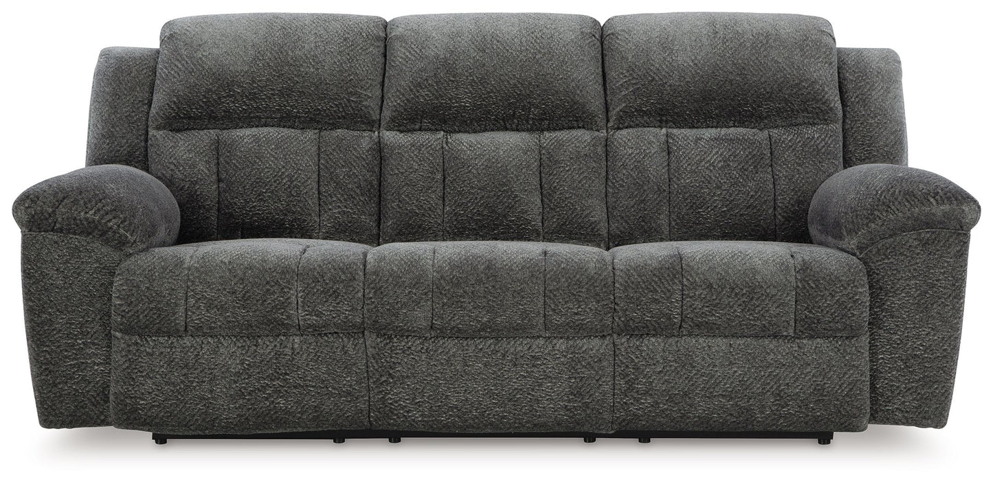 Frohn - Graphite - Reclining Sofa - Fabric