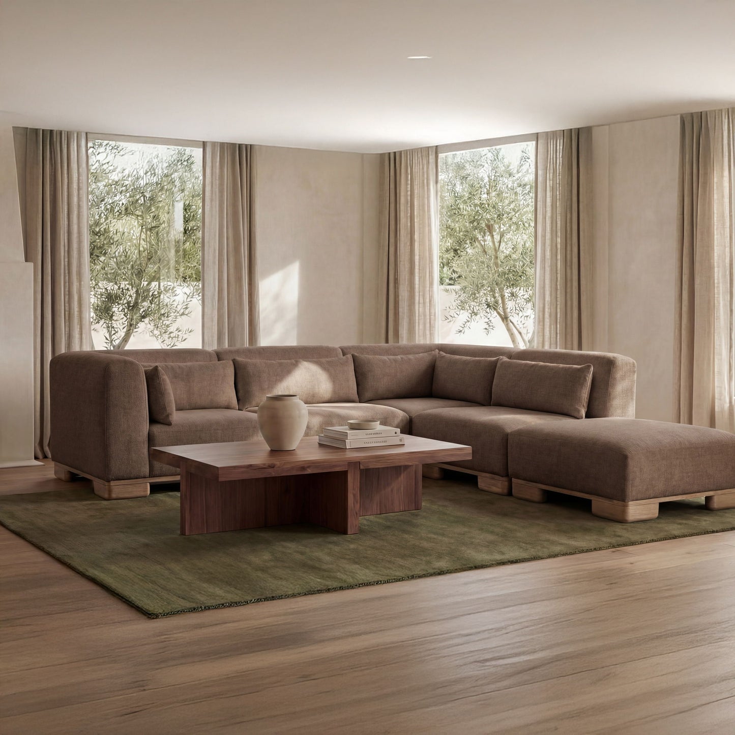 June - Dream Modular Sectional - Dark Brown