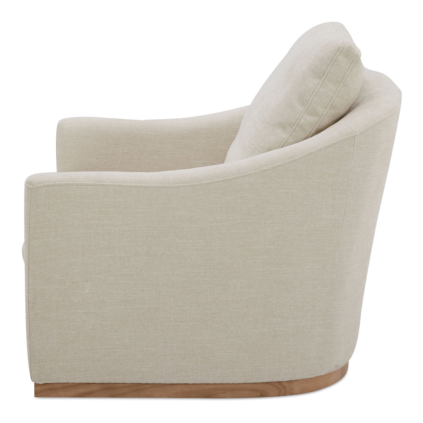 Linden - Fabric Swivel Chair - Soft Beige