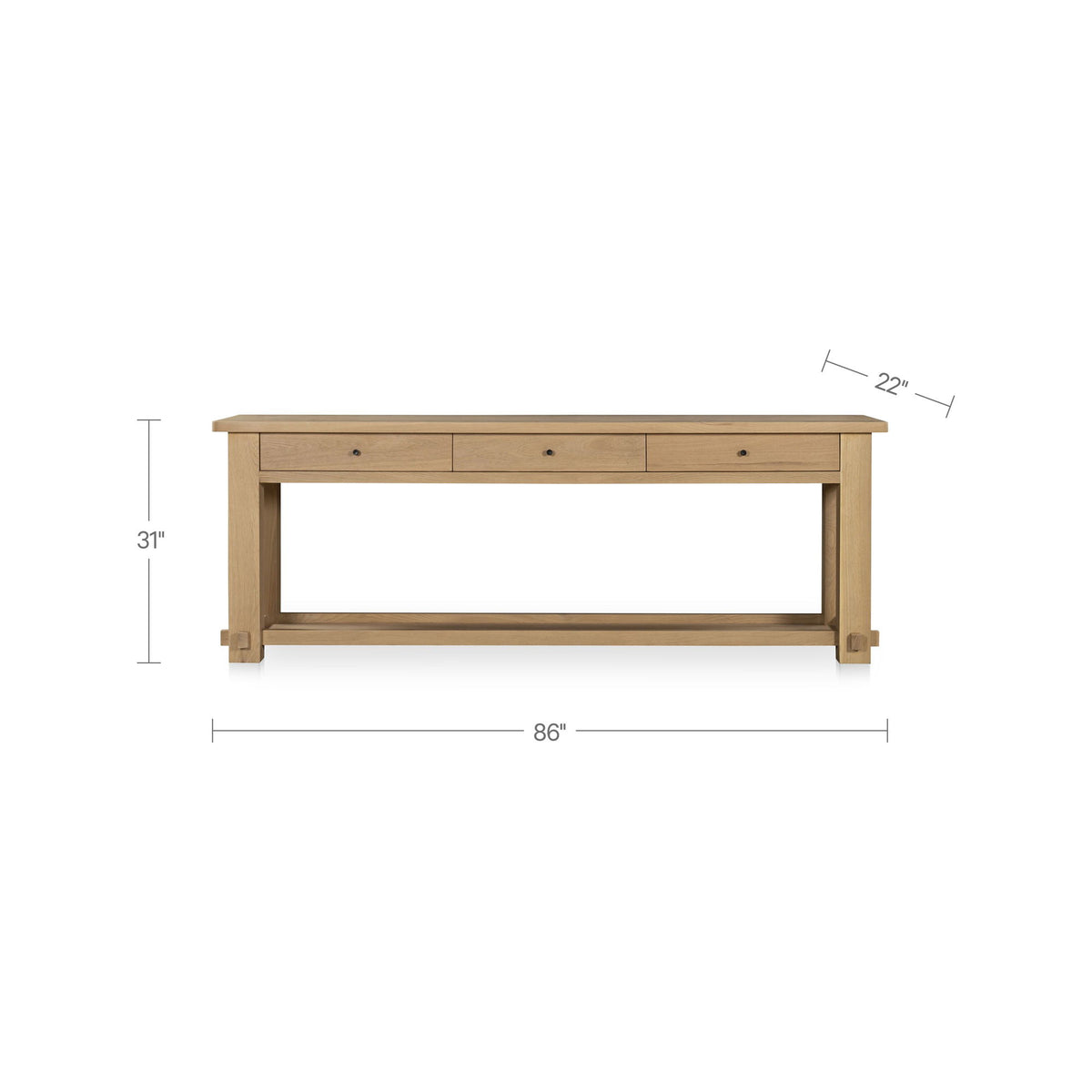 Morey - Console Table - Natural