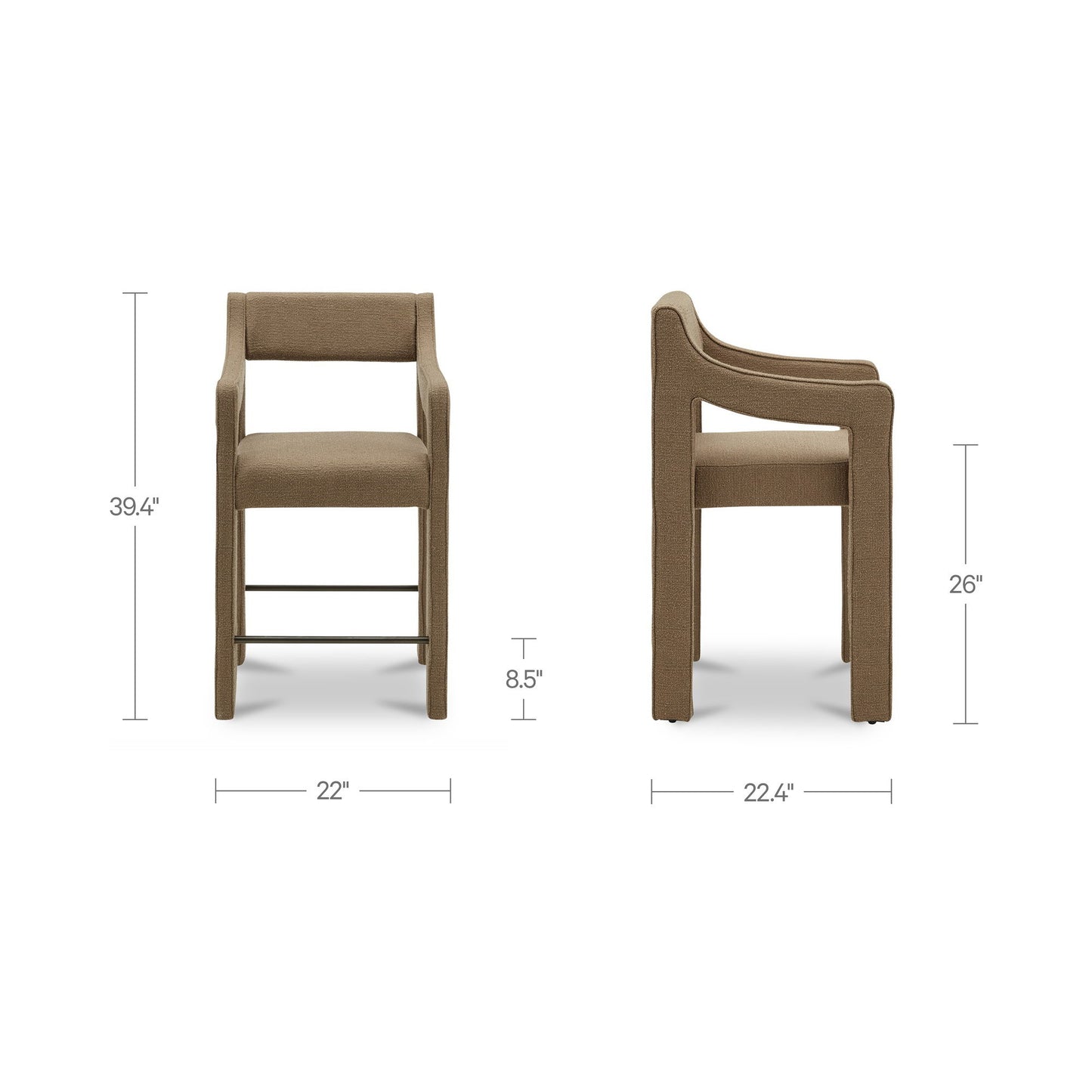 Elise - Counter Stool - Ochre
