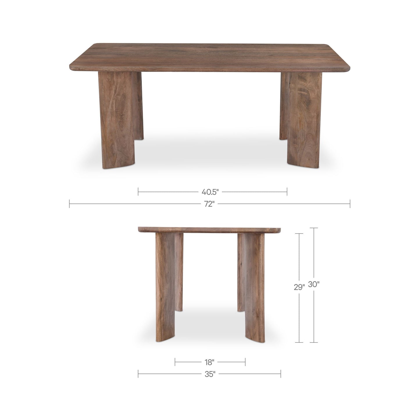 Lia - Dining Table - Dark Brown