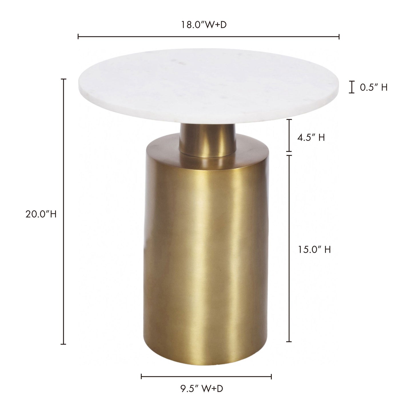 France - Accent Table - Yellow