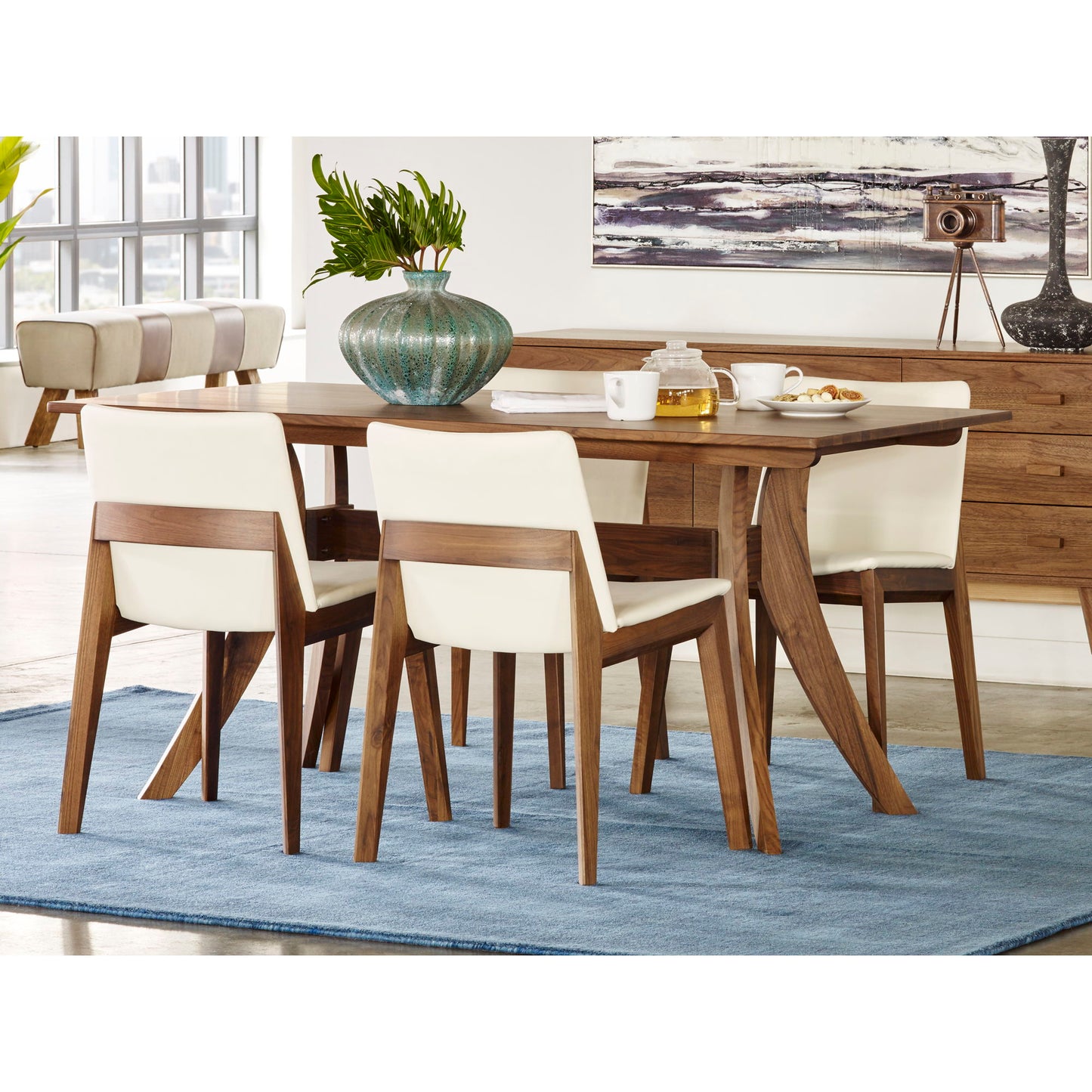 Florence - Small Rectangular Dining Table - Walnut