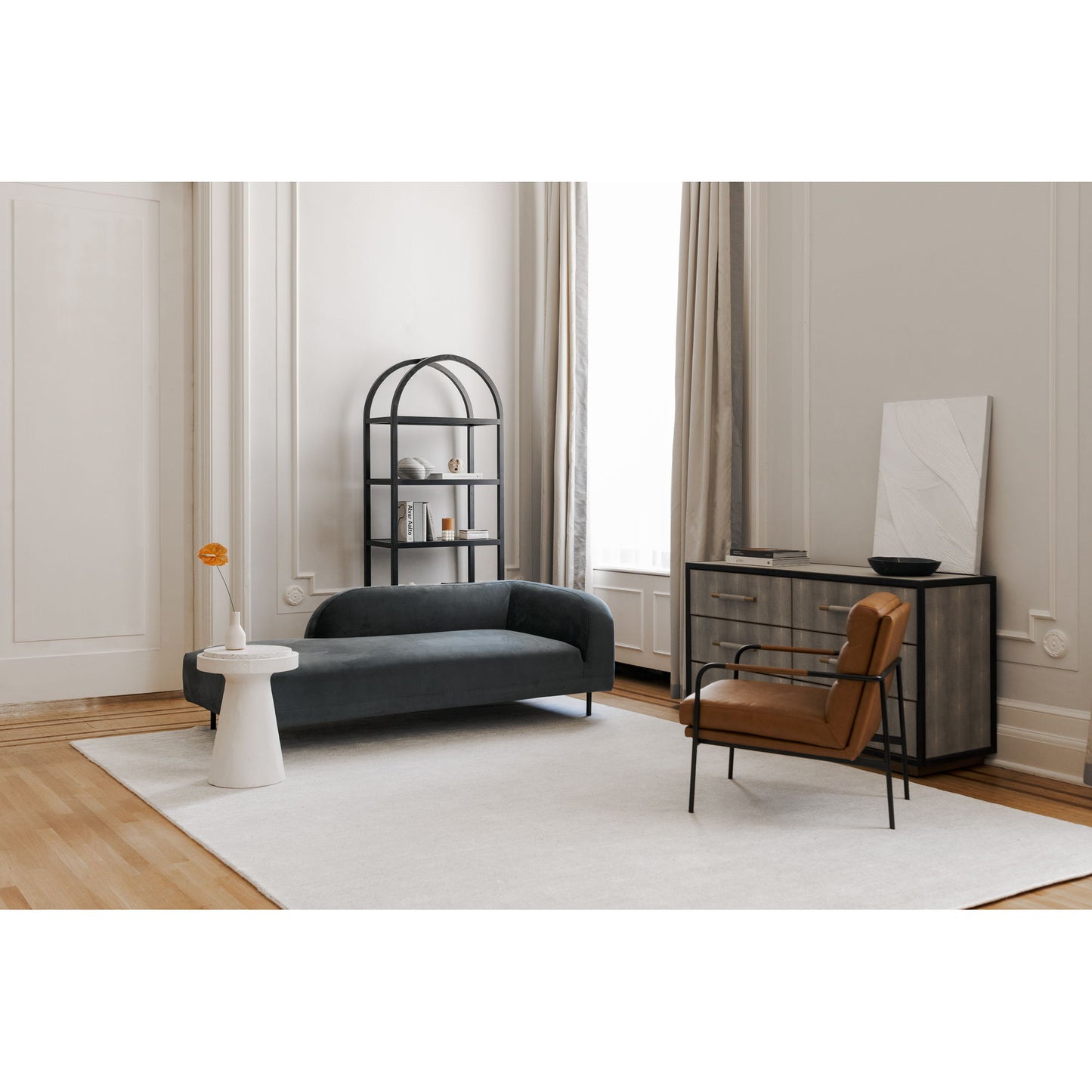 Verlaine - Armchair - Chestnut Brown