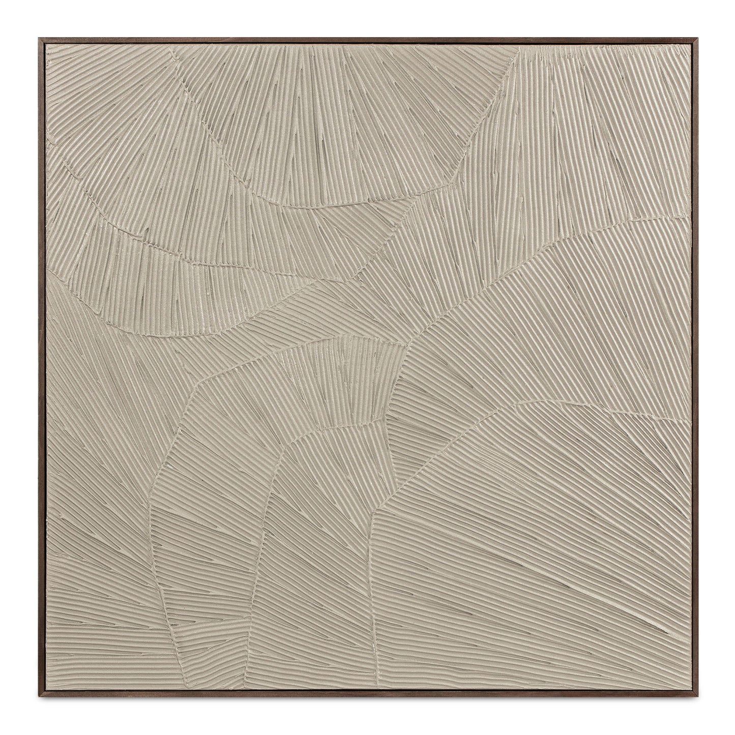 Flutter - Framed Painting - Cool Beige