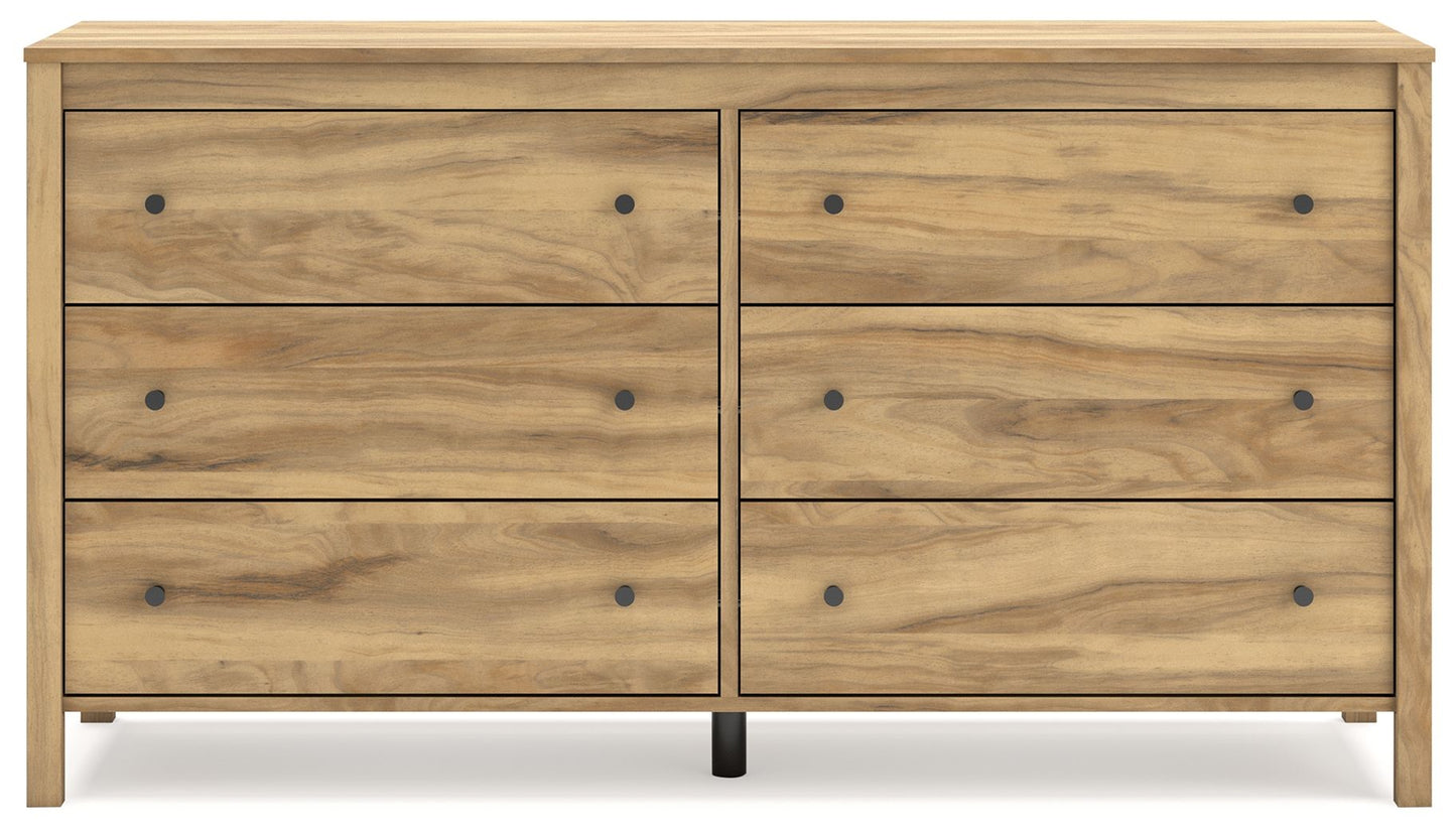 Bermacy - Light Brown - Six Drawer Dresser