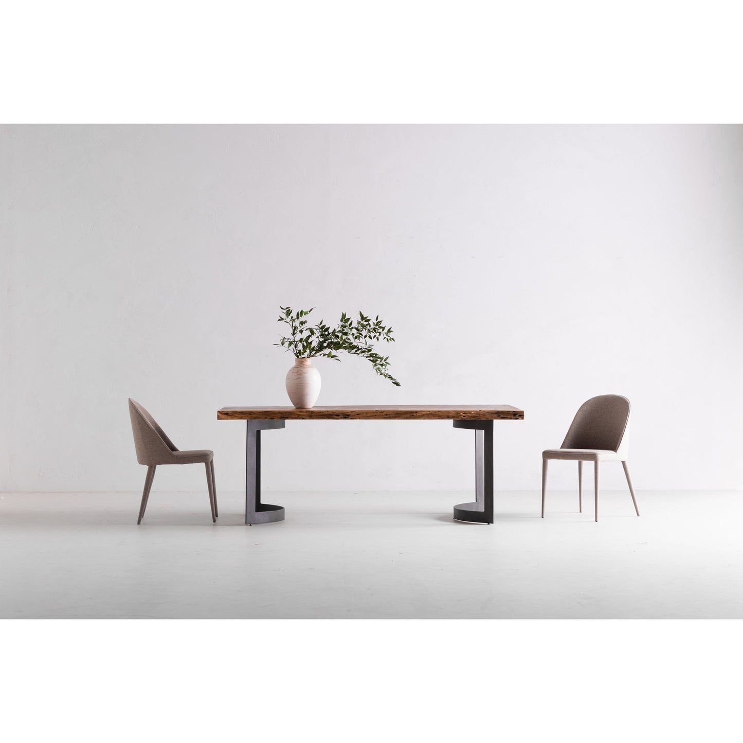 Burton - Fabric Dining Chair (Set of 2) - Light Gray