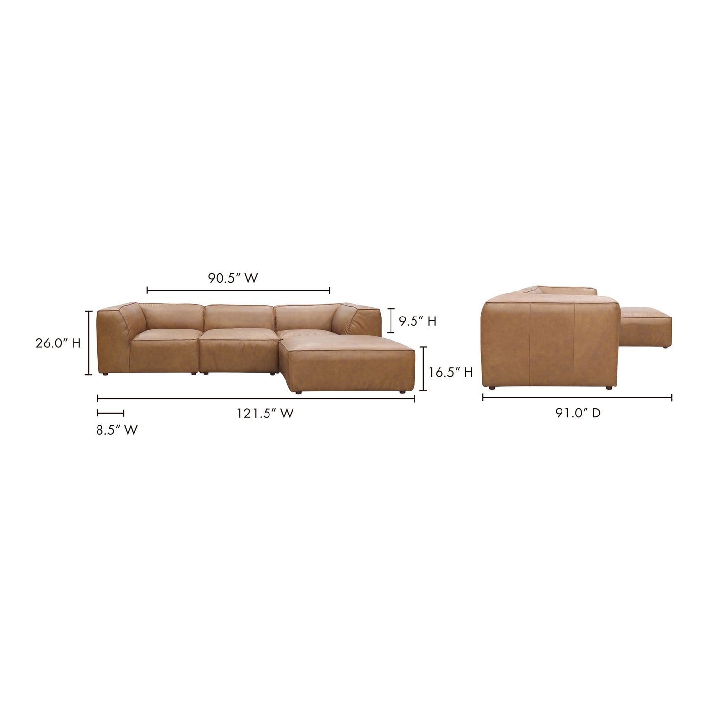Form - Lounge Modular Sectional - Sonoran Tan