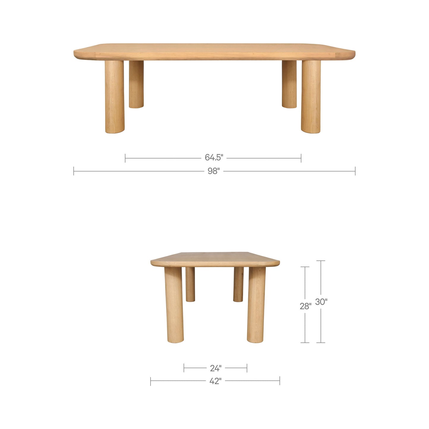 Anders - Large Dining Table - Natural