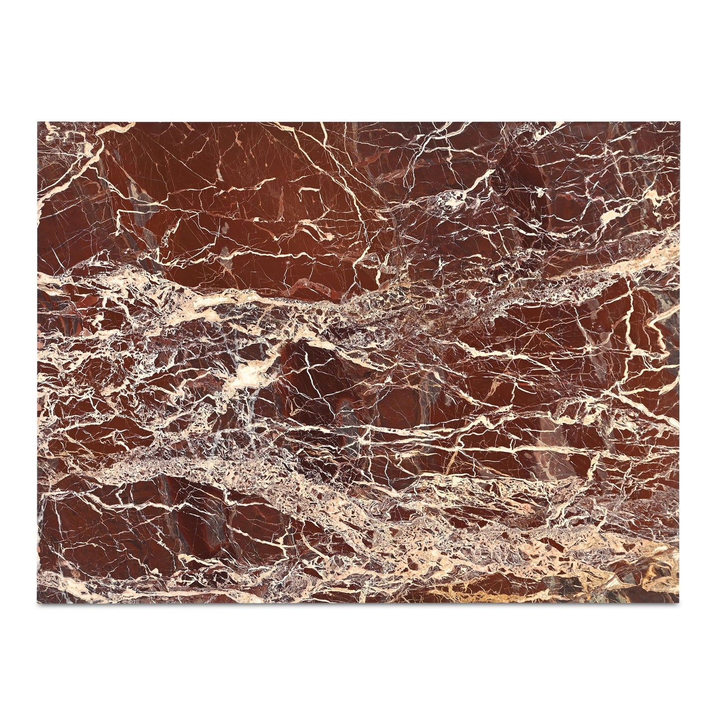 Rosa - Coffee Table - Rosso Levnato Marble