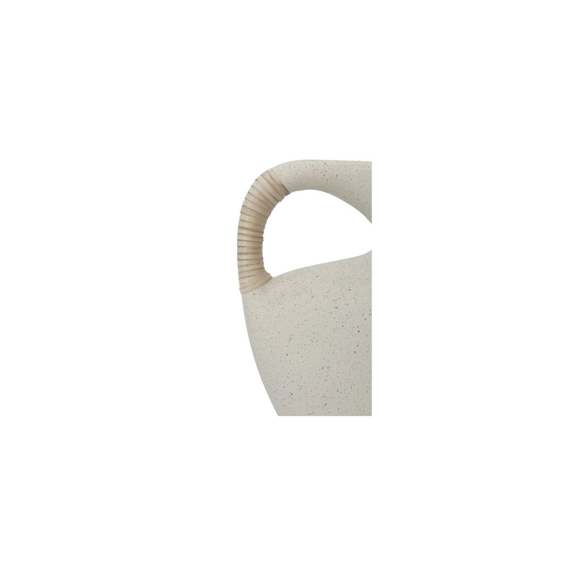 Vila - 9.5" Sculptural Vessel - Cream / White