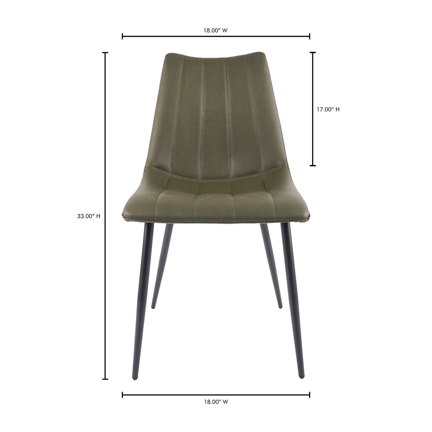 Alibi - Dining Chair (Set of 2) - Dark Green