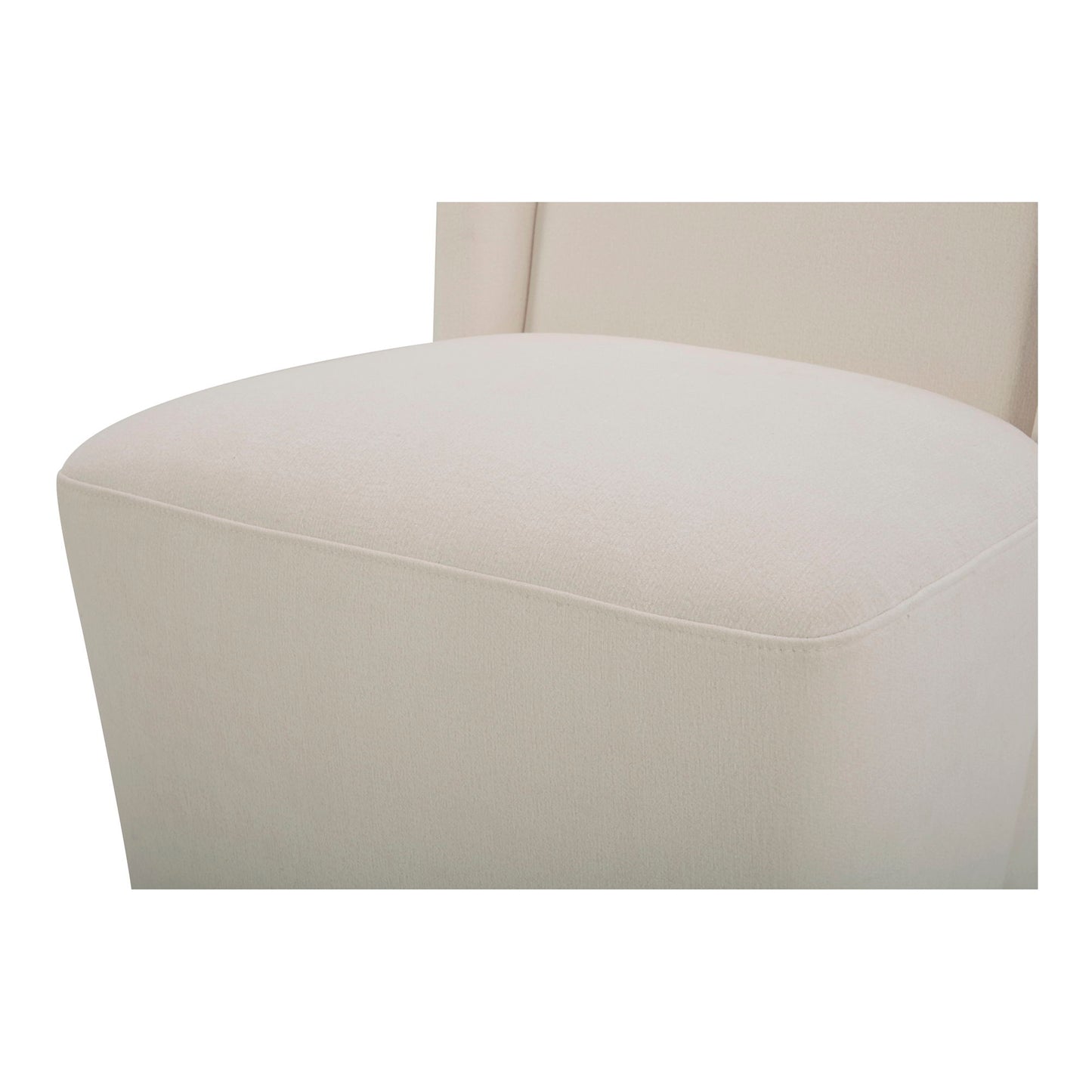Cormac - Rolling Dining Chair - Cream / White