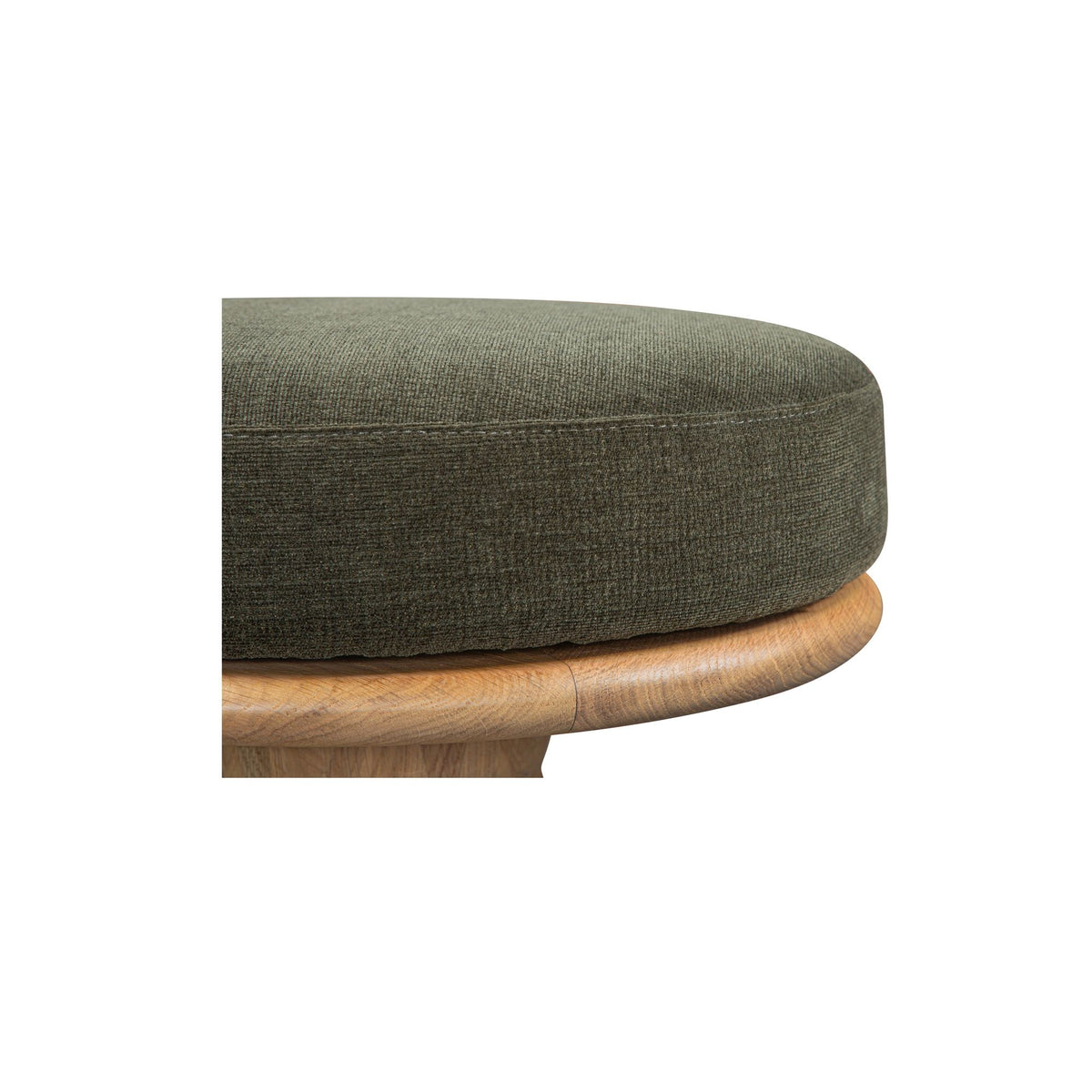 Nio - Swivel Counter Stool - Dark Green / Light Brown