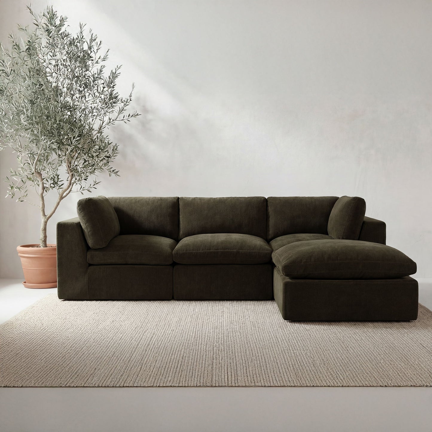 Cates - Ottoman - Dark Green