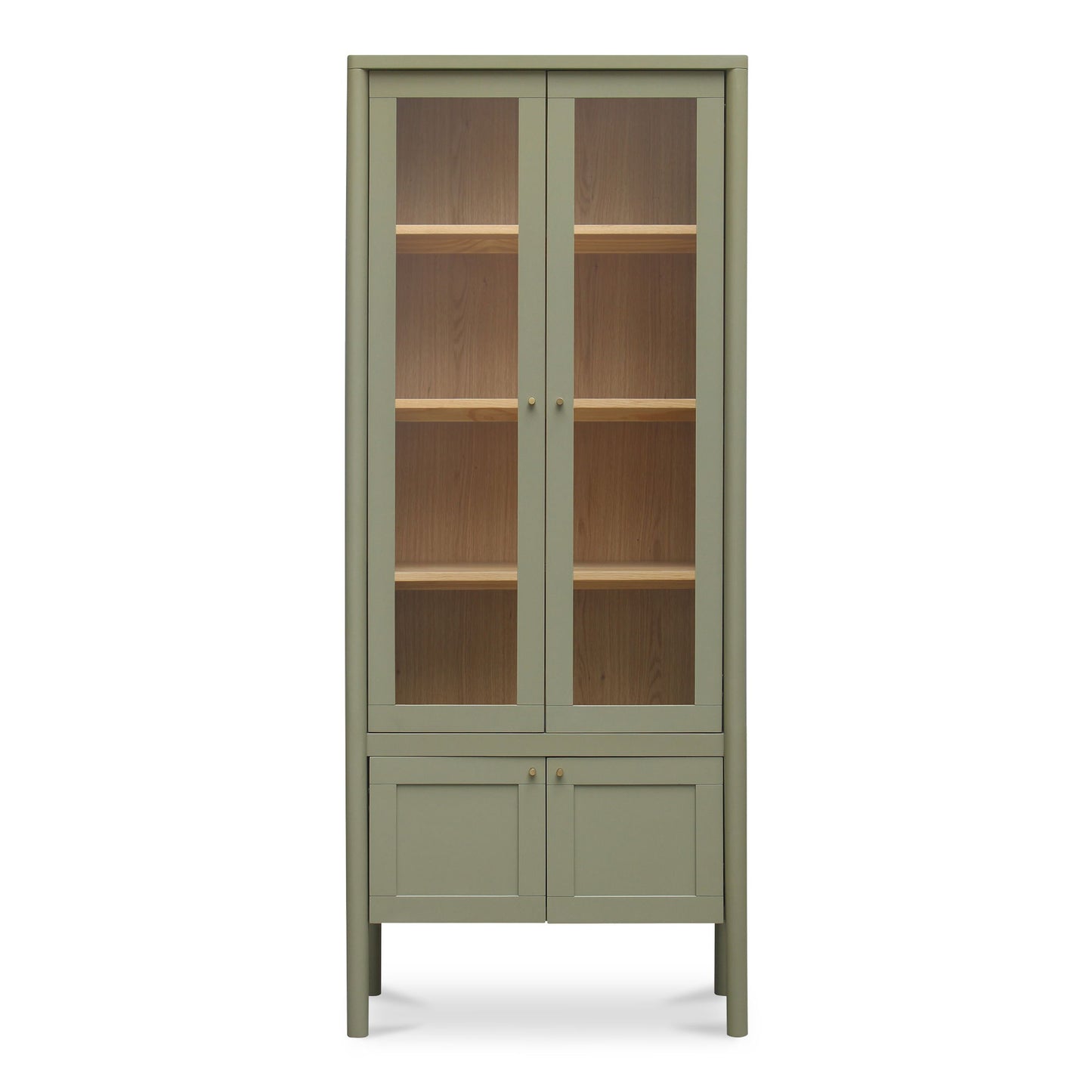 Hannah - Tall Display Cabinet - Green