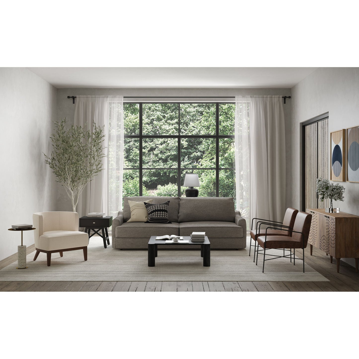 Dagwood - Leather Armchair - Light Brown