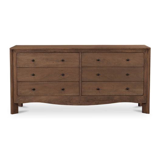 Mabel - 6 Drawer Dresser - Dark Brown