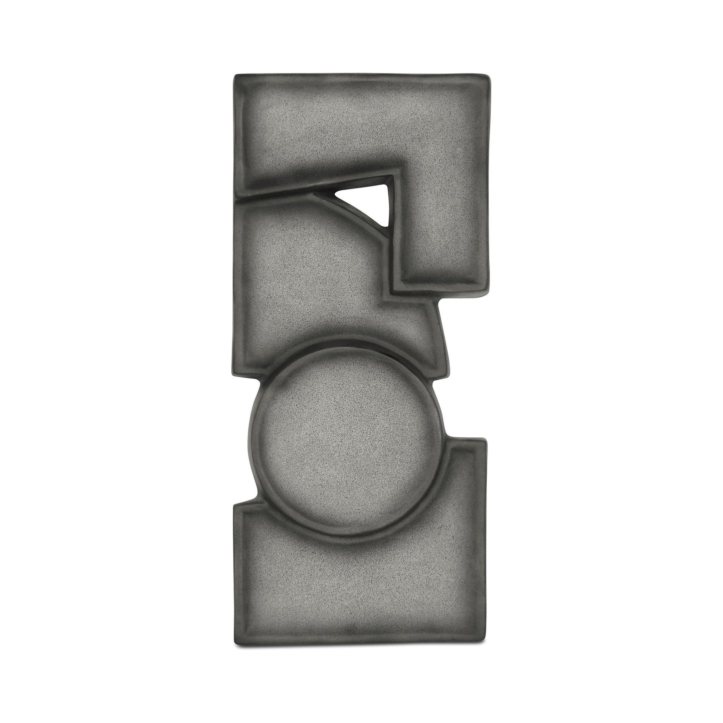 Teo - Wall Sculpture - Charcoal
