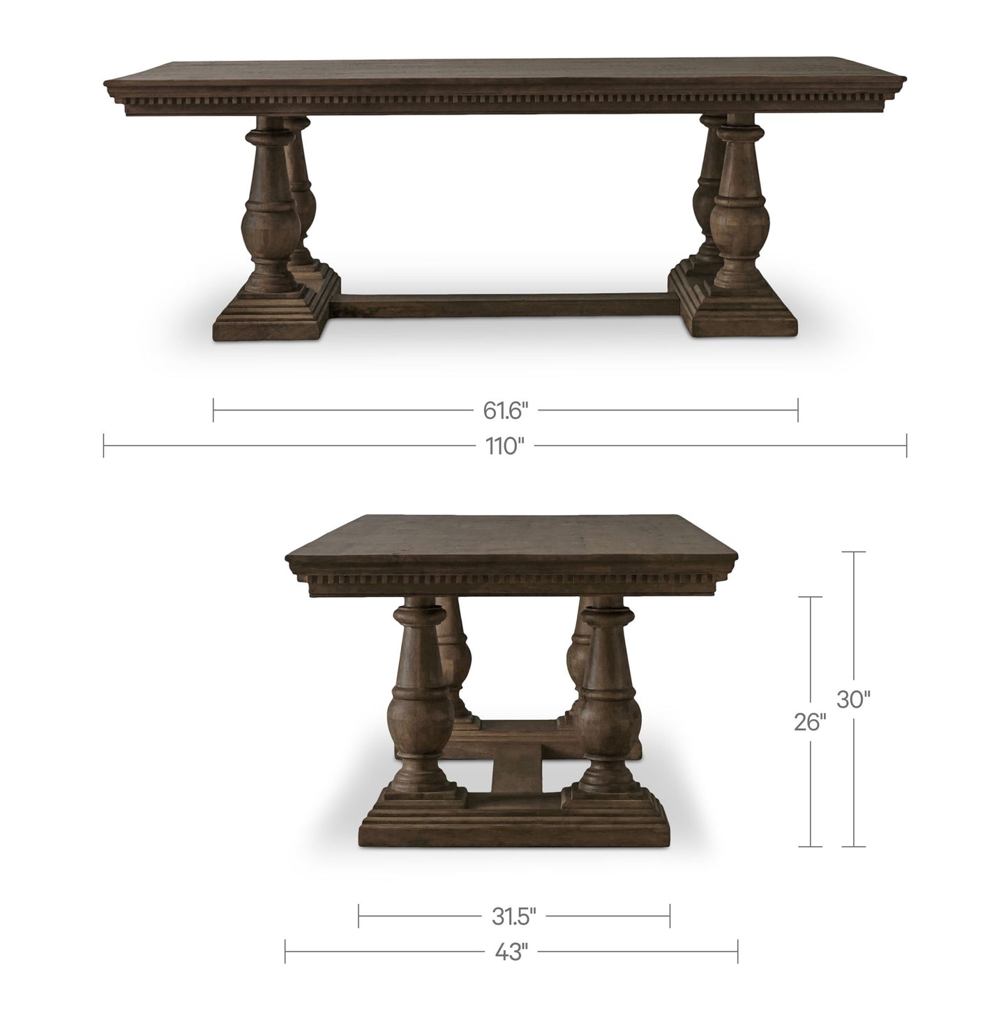 Everson - Dining Table - Brown