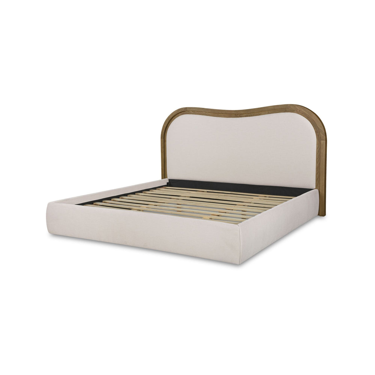 Camilla - King Bed - Oat / White / Beige