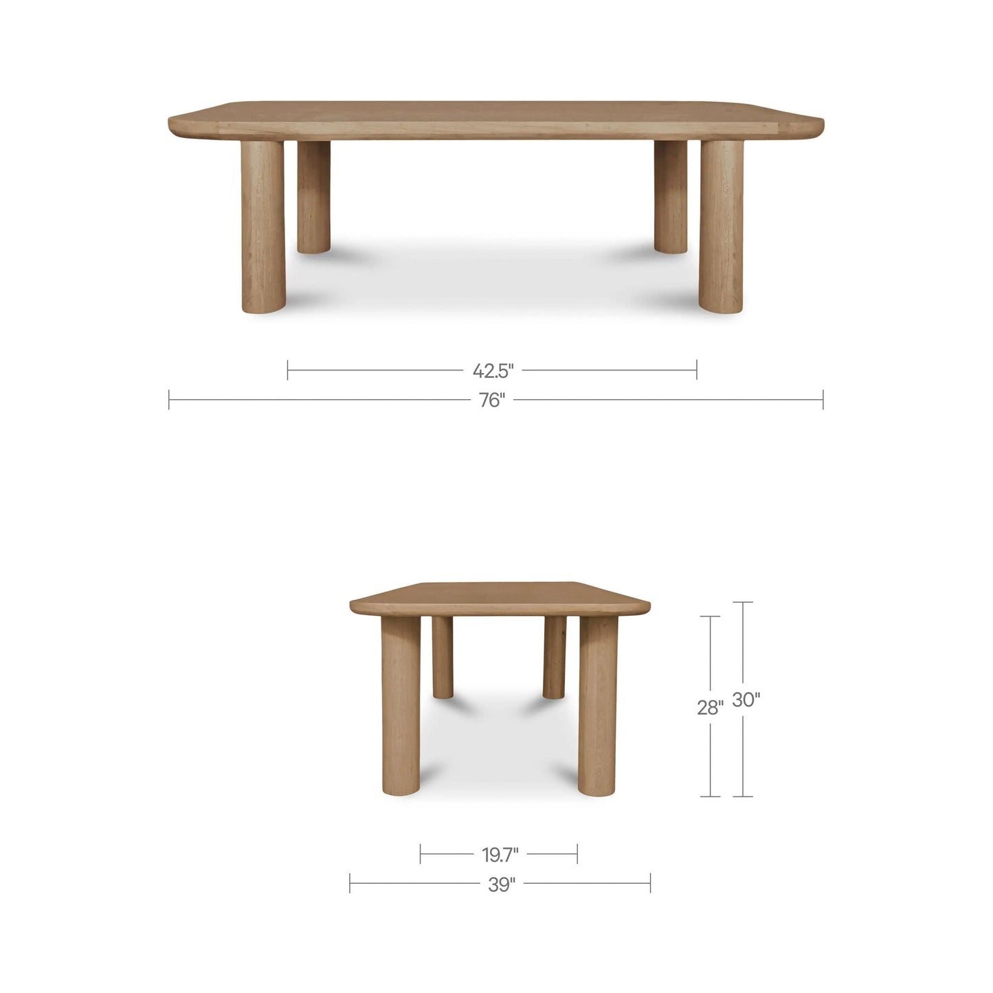 Anders - Small Dining Table - Natural