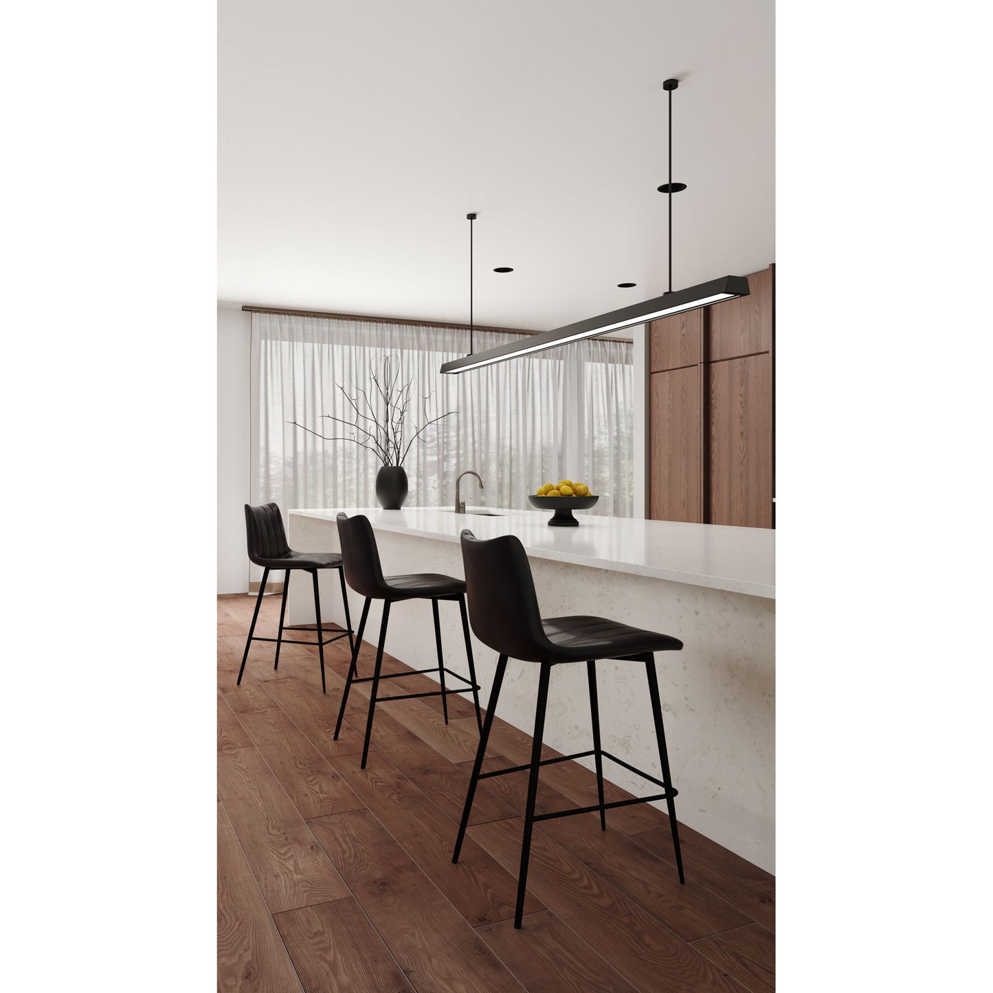 Alibi - Barstool (Set of 2) - Matte Black