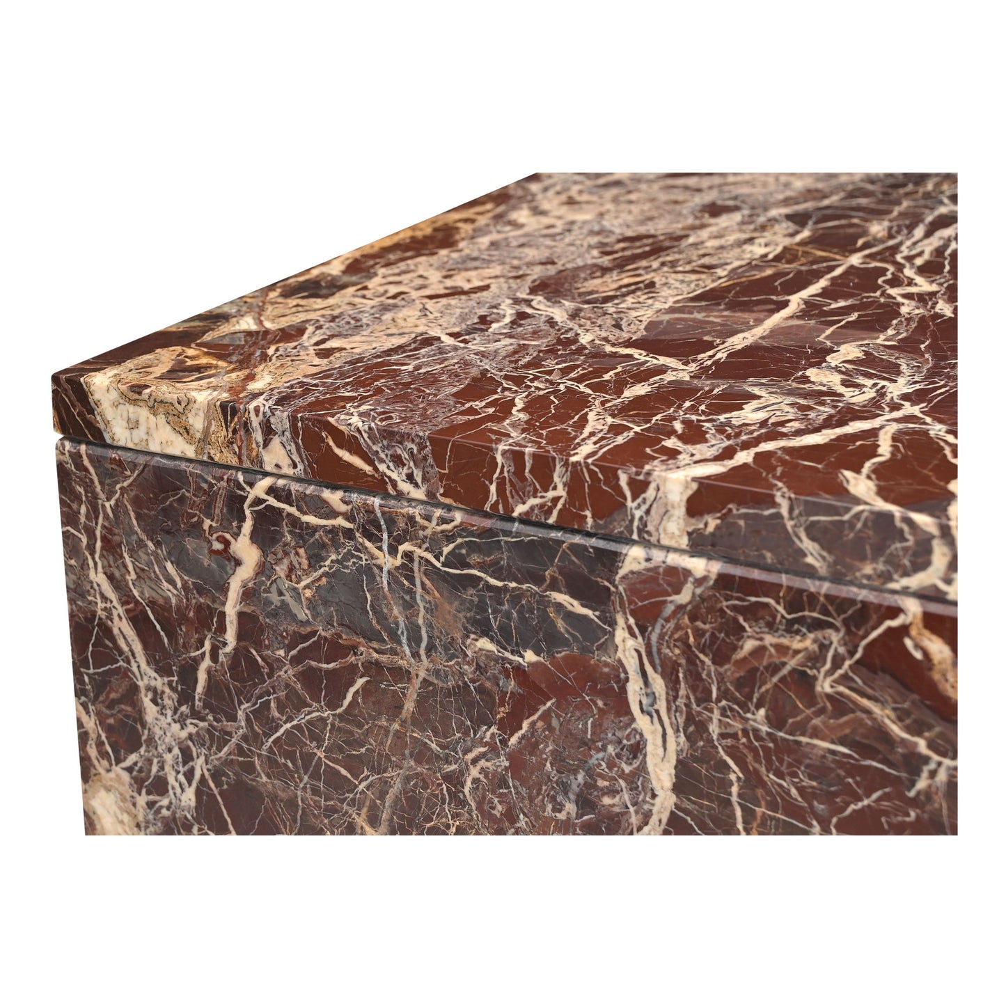 Rosa - Coffee Table - Rosso Levnato Marble