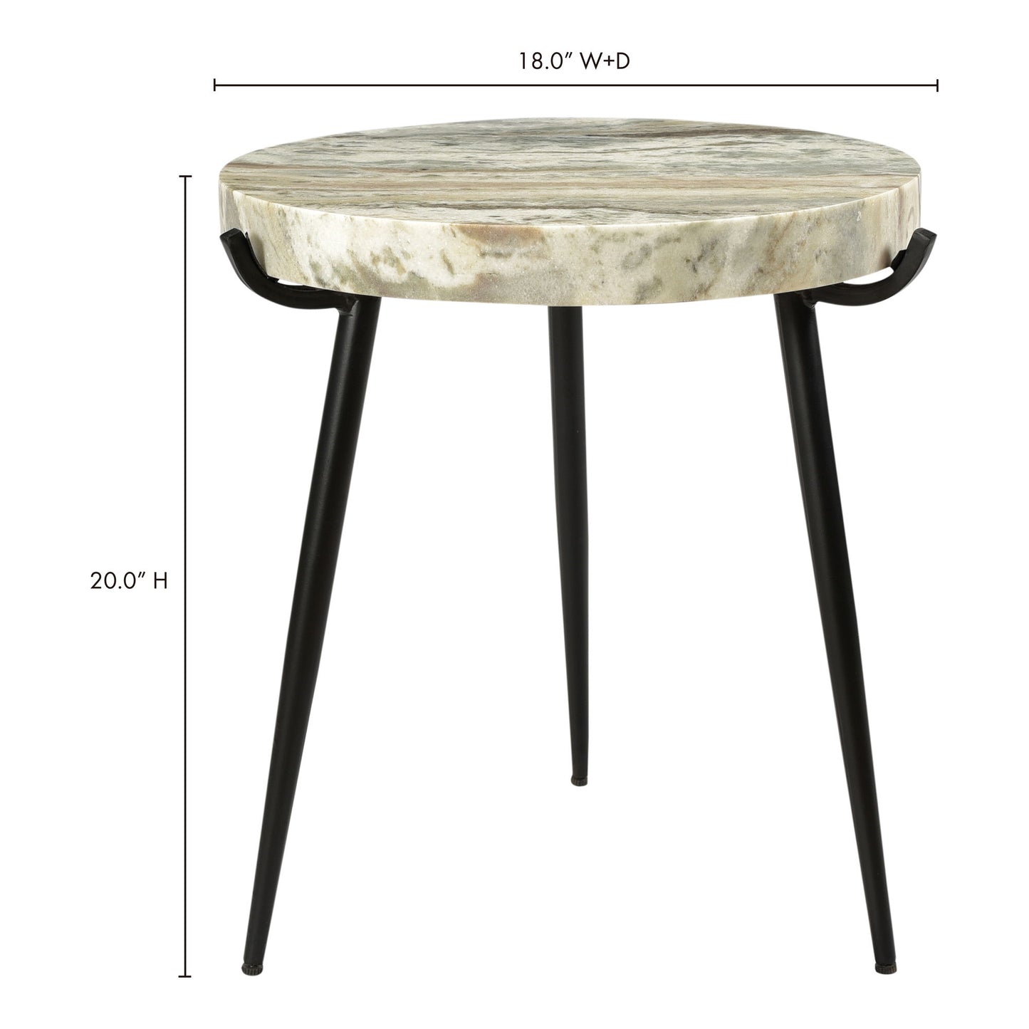 Brinley - Marble Accent Table - Beige