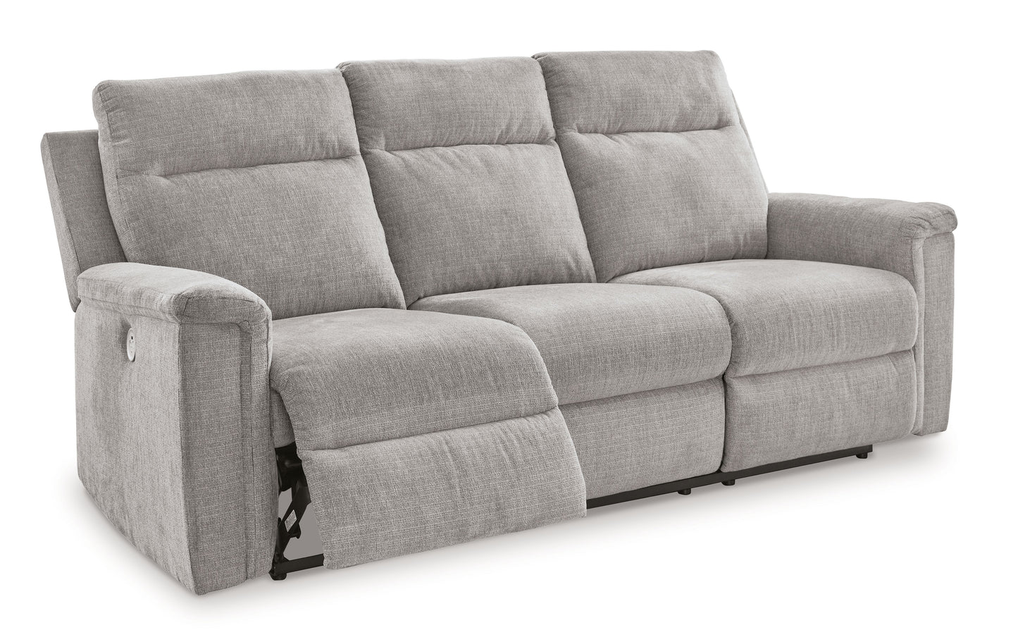 Barnsana - Ash - Power Reclining Sofa - Fabric