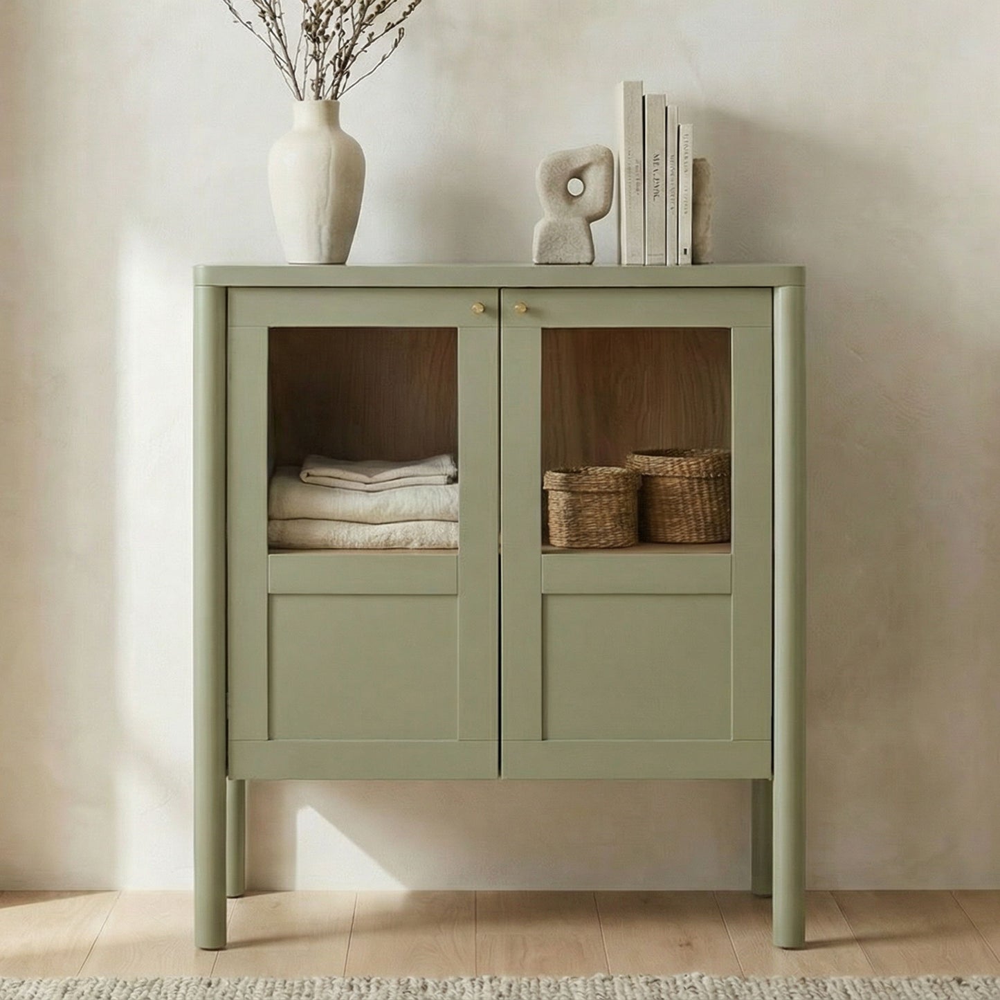 Hannah - Display Cabinet - Green