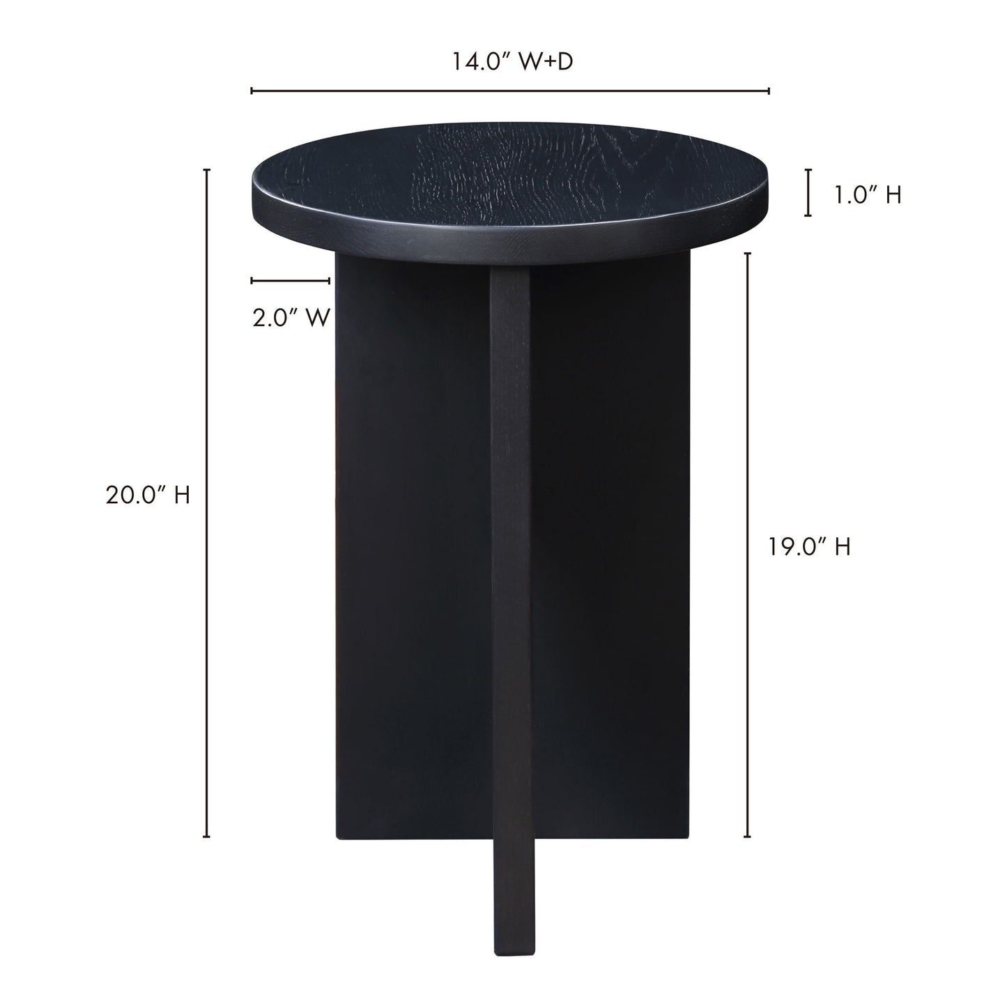 Grace - Accent Table - Black