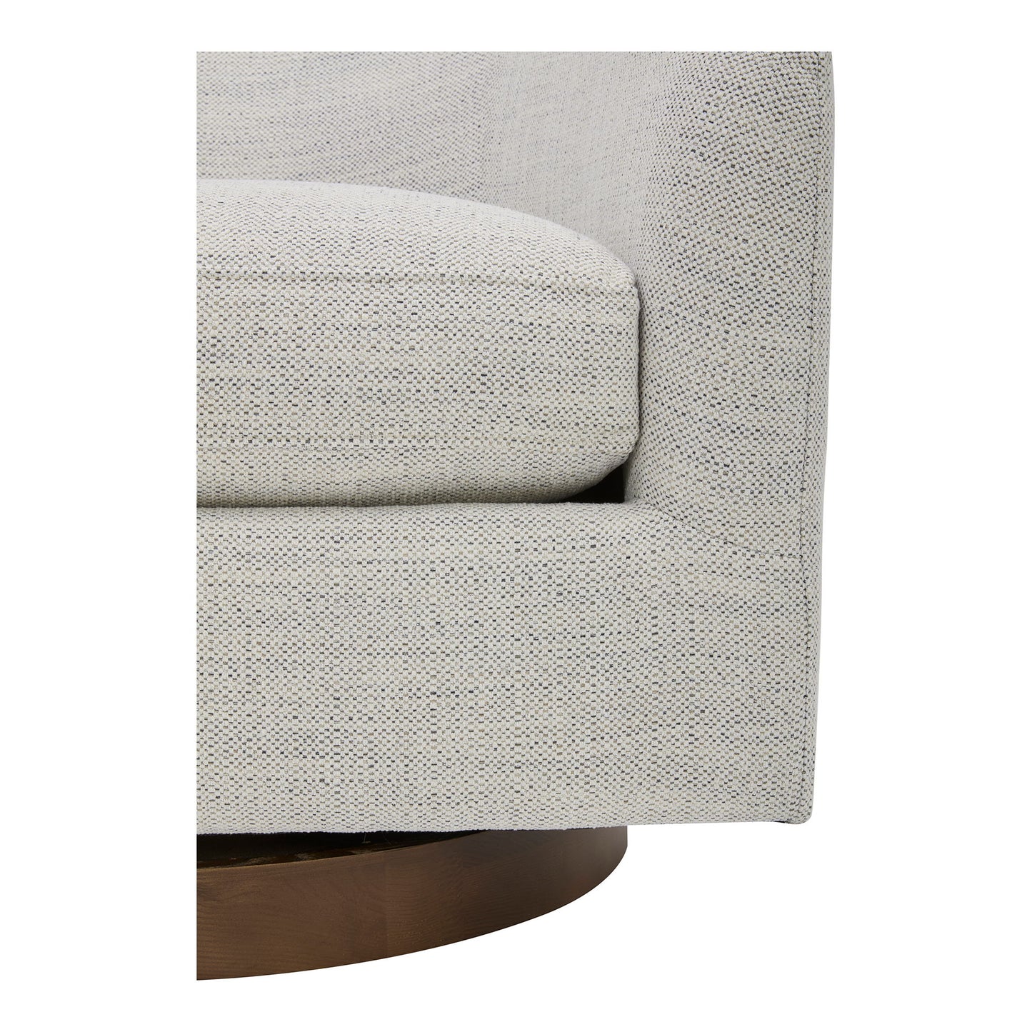 Oscy - Living Room Swivel Chair - Splashed White